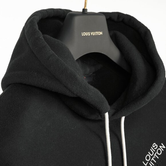 Louis Vuitton Black Embroidered Signature Cotton Hoodie - Picture 8 of 13
